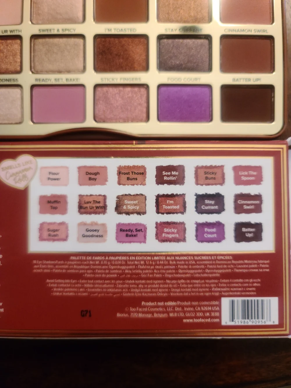 💋Iconic Too Faced Cinnamon Swirl Eyeshadow Palette💐Warm Neutral & Pink Shades
